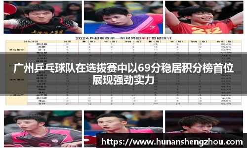 广州乒乓球队在选拔赛中以69分稳居积分榜首位展现强劲实力